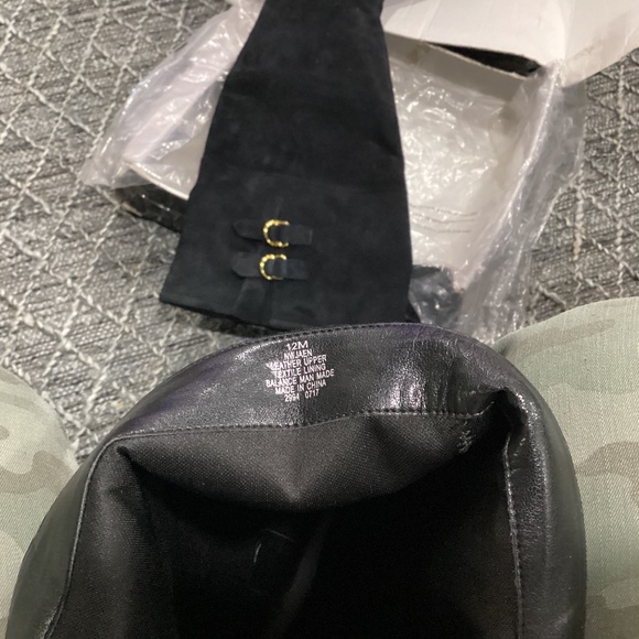 NINE WEST | BLACK SUEDE | KNEE HIGH | SZ 12 M - Picture 8 of 14